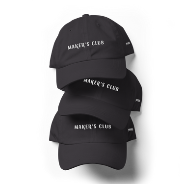Embroidered Maker's Club Dad Hat